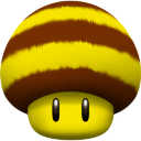 Mushroom - Bee Icon 128x128 png